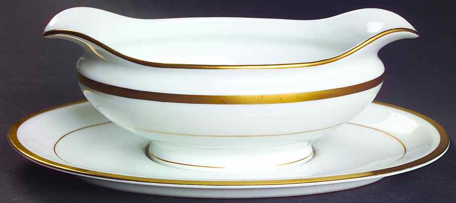 Goldcroft (No #) Gravy Boat with Attached Underplate by Noritake-1