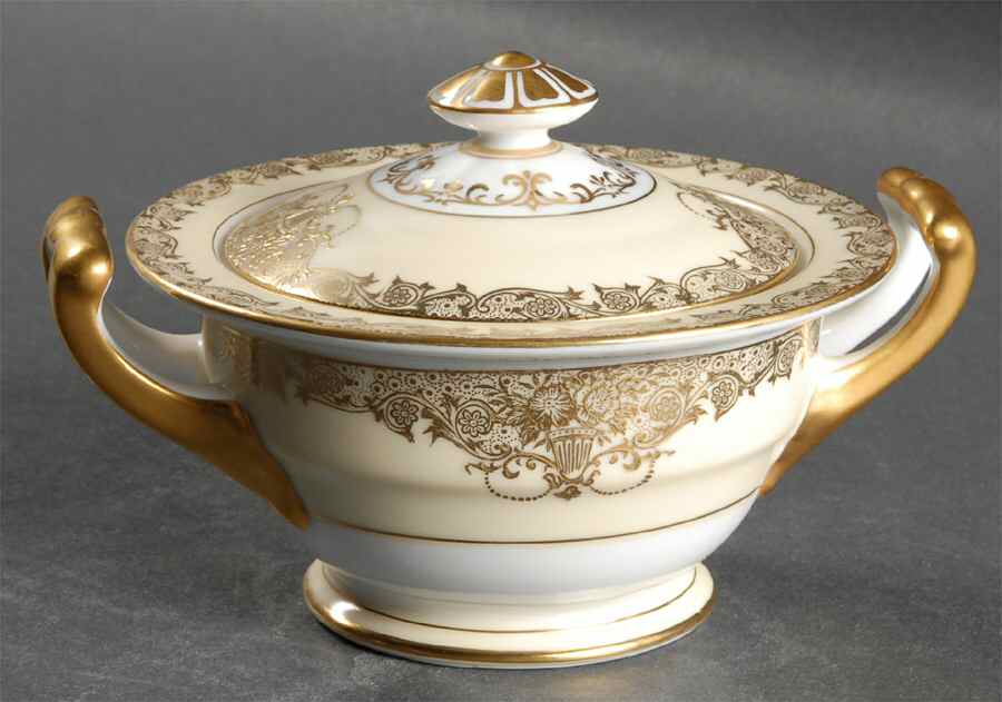 Goldcella Sugar Bowl & Lid by Noritake-1