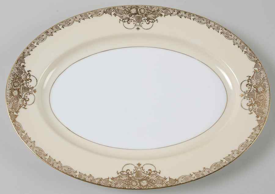 Goldcella 11" Oval Serving Platter by Noritake-1