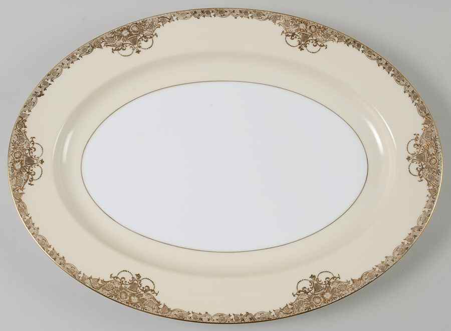 Goldcella 16" Oval Serving Platter by Noritake-1