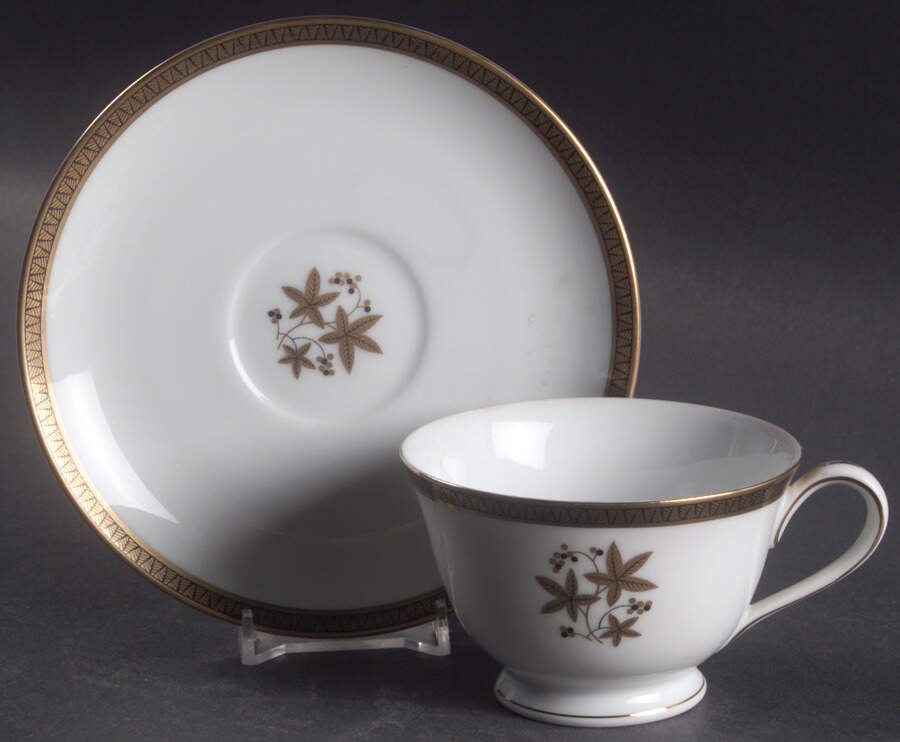 Goldcoast Footed Cup & Saucer Set by Noritake-1
