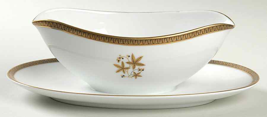 Goldcoast Gravy Boat with Attached Underplate by Noritake-1
