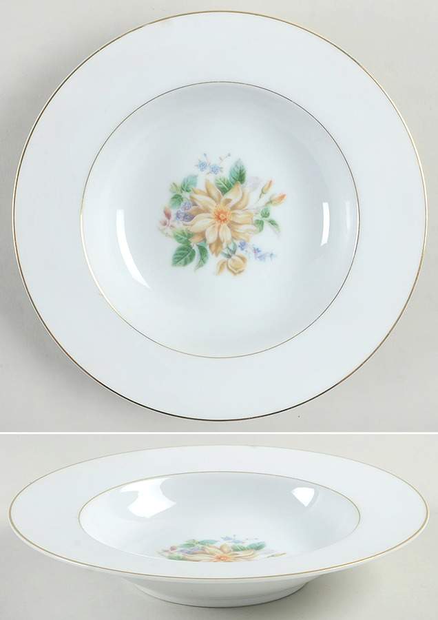 Goldenrose Rim Soup Bowl by Noritake-1