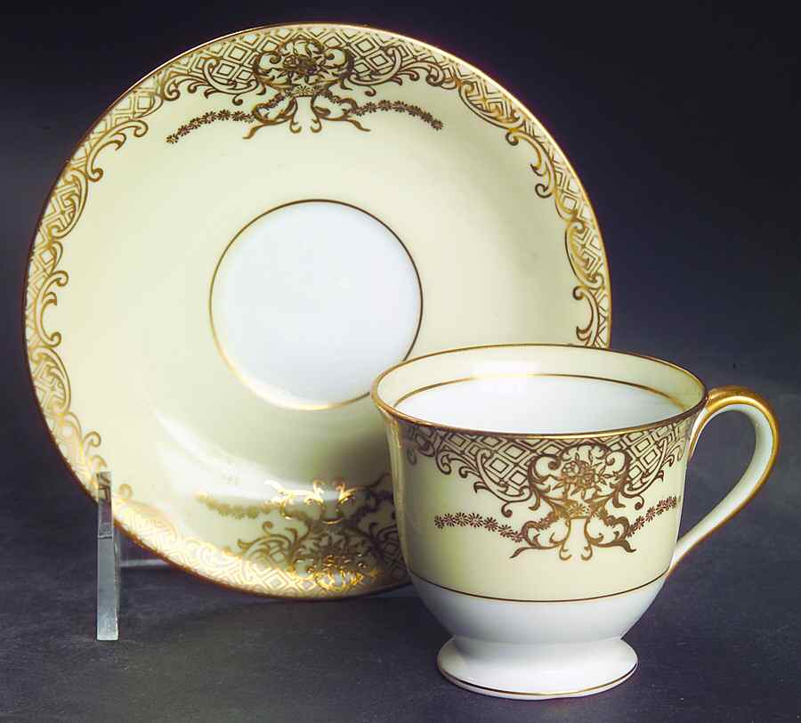 Goldenglo Footed Demitasse Cup & Saucer Set by Noritake-1