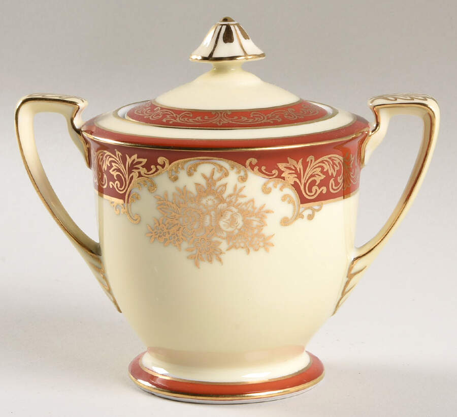 Goldenrose Mini Sugar Bowl & Lid by Noritake-1