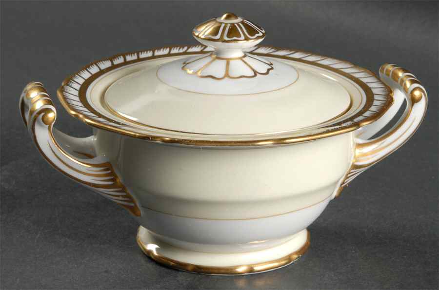 Goldesta Sugar Bowl & Lid by Noritake-1