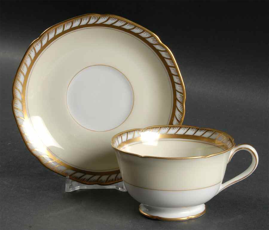 Goldesta Footed Cup & Saucer Set by Noritake-1