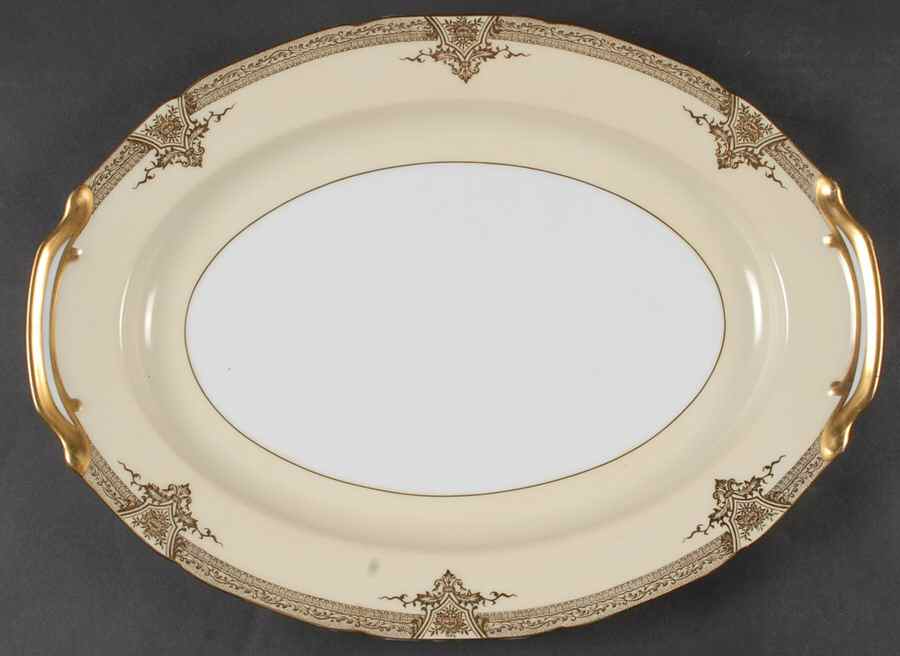 Goldette 16" Oval Serving Platter by Noritake-1