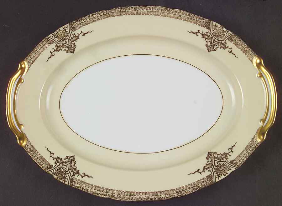Goldette 11" Oval Serving Platter by Noritake-1