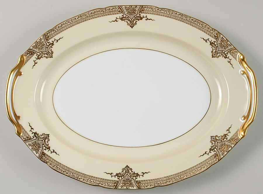Goldette 13" Oval Serving Platter by Noritake-1