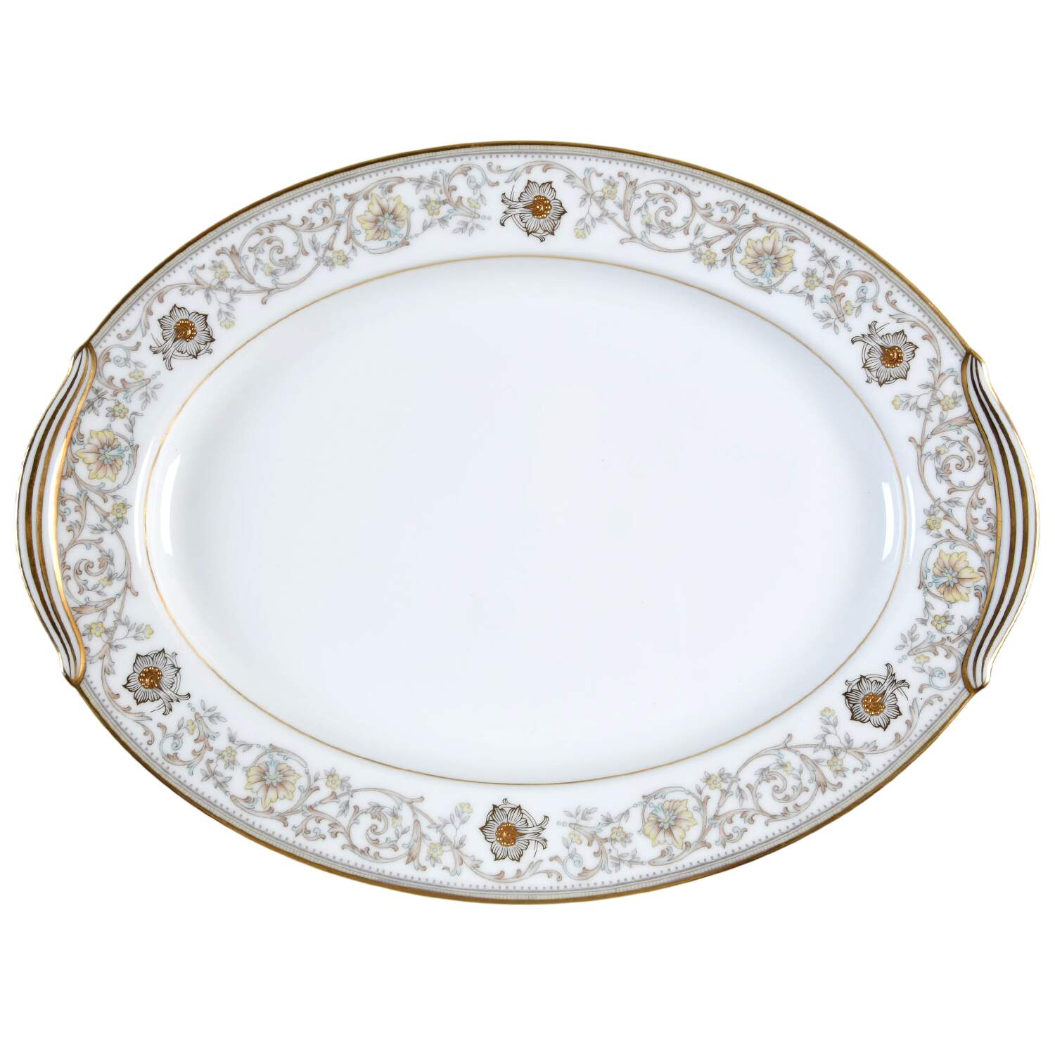 Goldette 13" Oval Serving Platter by Noritake-1