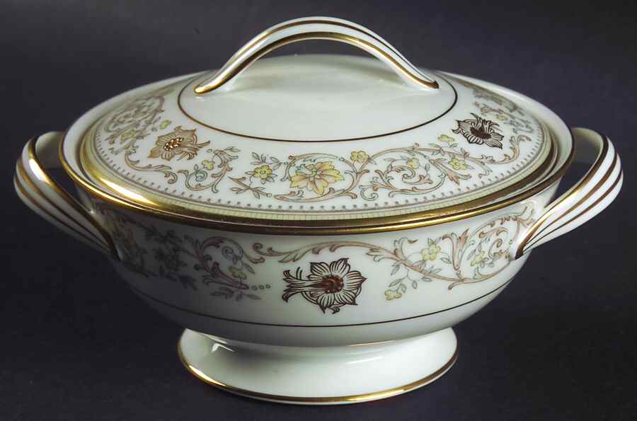 Goldette Sugar Bowl & Lid by Noritake-1