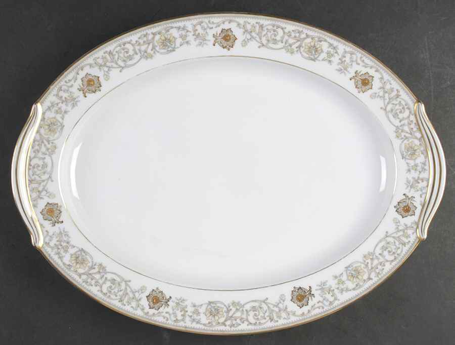 Goldette 16" Oval Serving Platter by Noritake-1