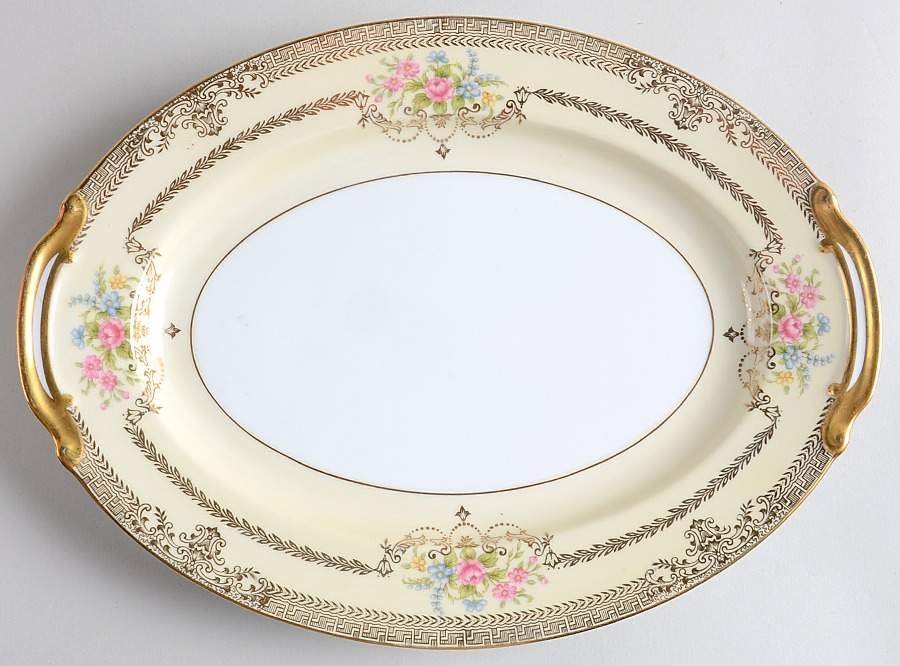 Goldfleur 11" Oval Serving Platter by Noritake-1