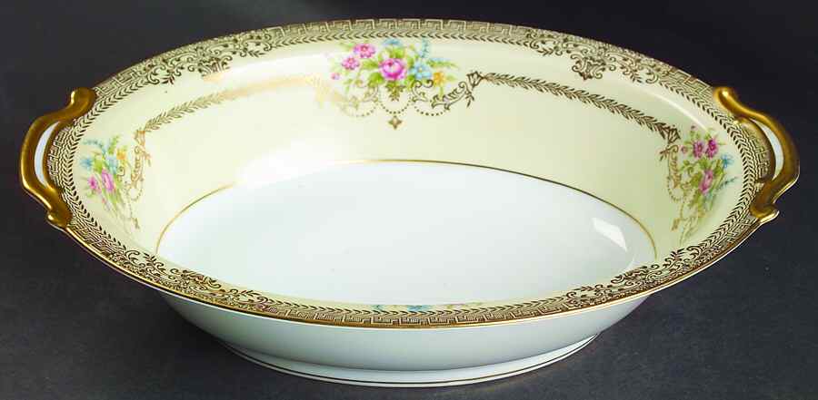Goldfleur 10" Oval Vegetable Bowl by Noritake-1