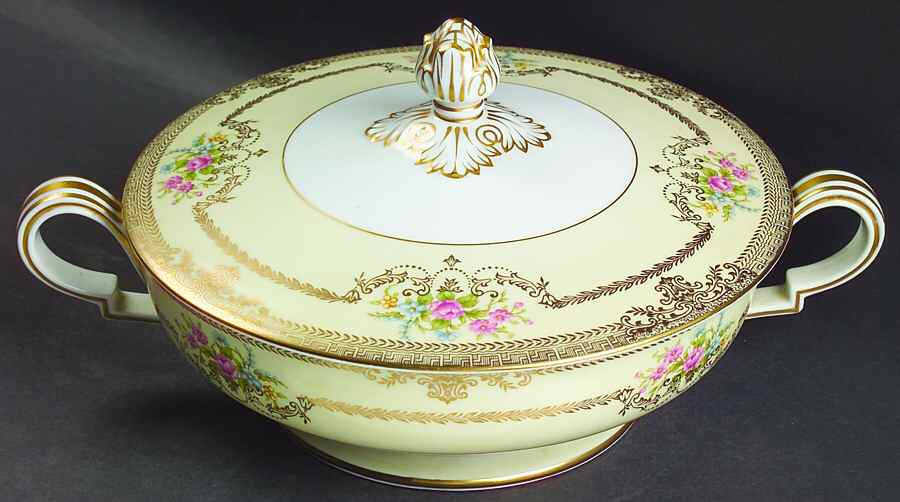 Goldfleur Round Covered Vegetable by Noritake-1