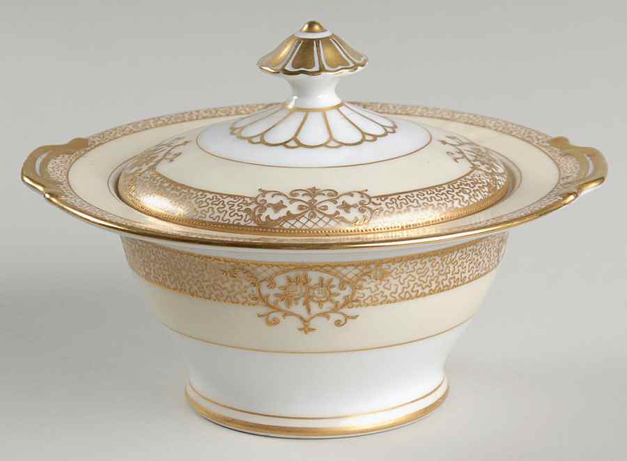 Goldinthia Sugar Bowl & Lid by Noritake-1