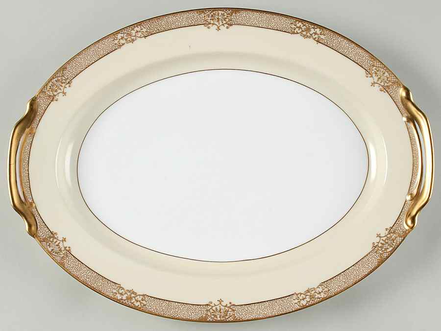 Goldinthia 16" Oval Serving Platter by Noritake-1