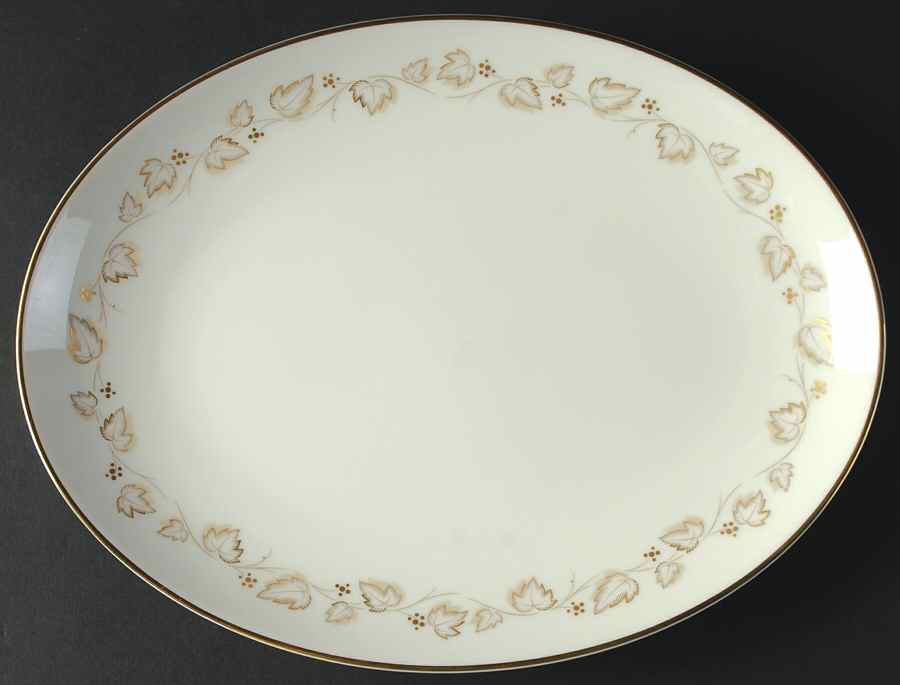 Goldivy 12" Oval Serving Platter by Noritake-1