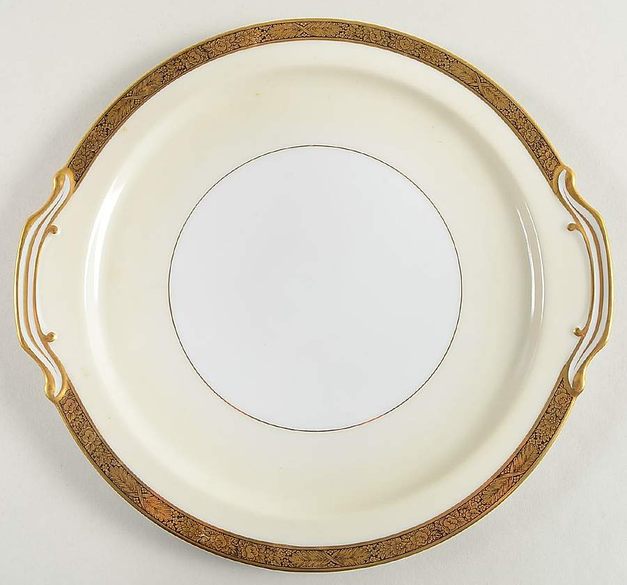 Goldkin (4985) Handled Cake Plate by Noritake-1
