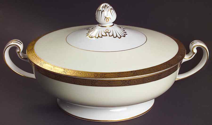 Goldkin (4985) Round Covered Vegetable by Noritake-1
