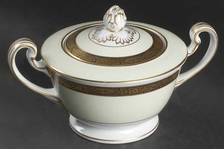 Goldkin (4985) Sugar Bowl & Lid by Noritake-1