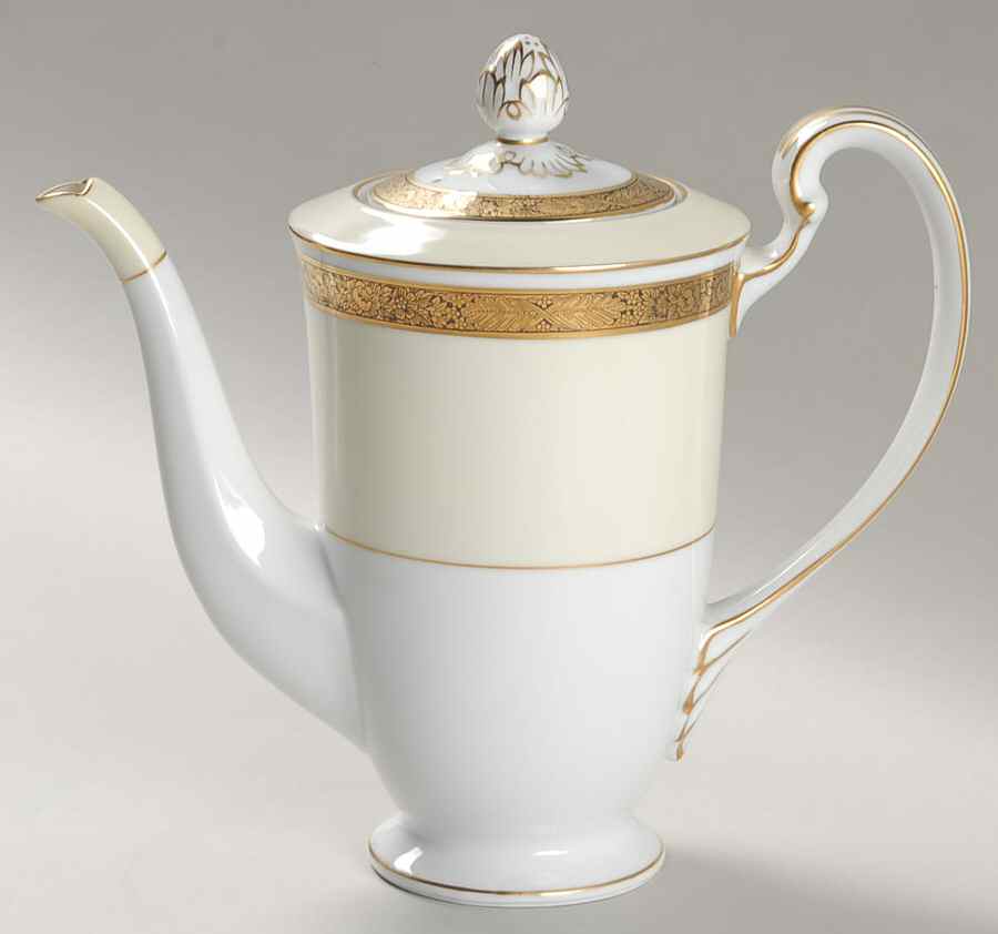 Goldkin (4985) Small Coffee Pot & Lid by Noritake-1