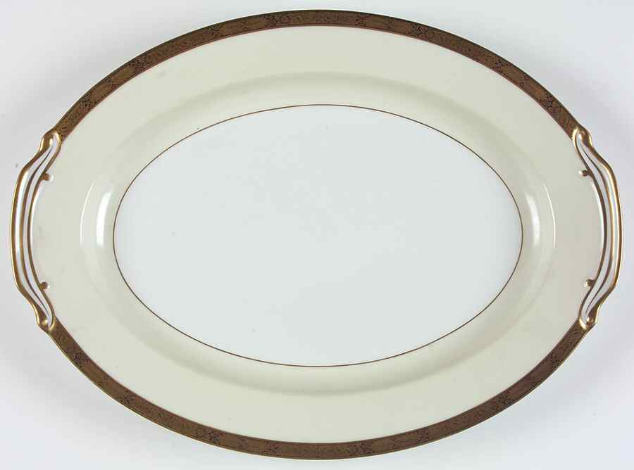 Goldkin (4985) 16" Oval Serving Platter by Noritake-1