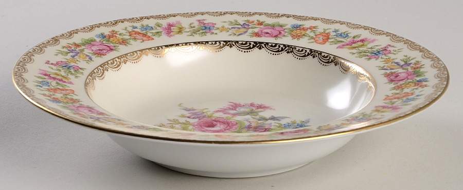 Goldlace Rim Soup Bowl by Noritake-1