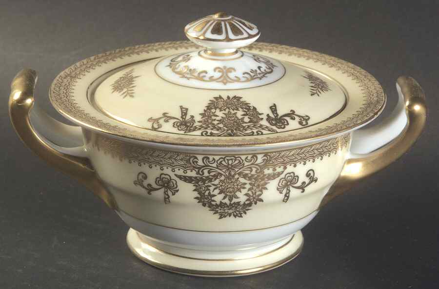 Goldlea Sugar Bowl & Lid by Noritake-1