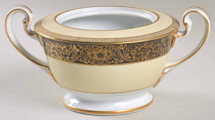Goldlea Sugar Bowl No Lid by Noritake-1