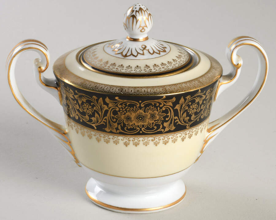 Goldlea Mini Sugar Bowl & Lid by Noritake-1