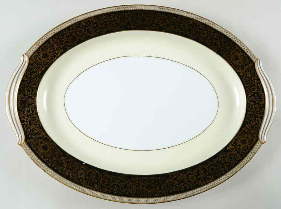 Goldlea 16" Oval Serving Platter by Noritake-1