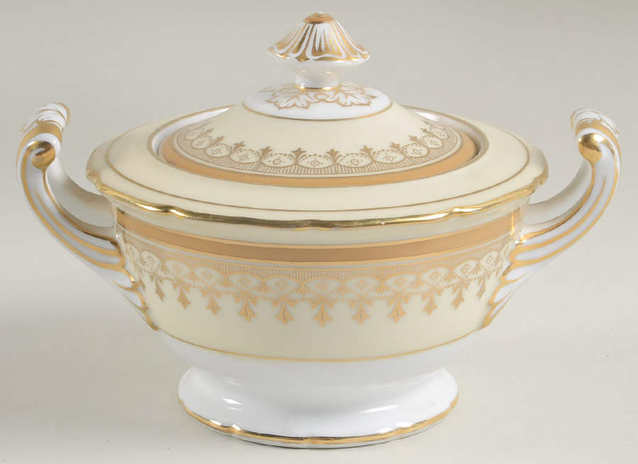 Goldleigh Sugar Bowl & Lid by Noritake-1