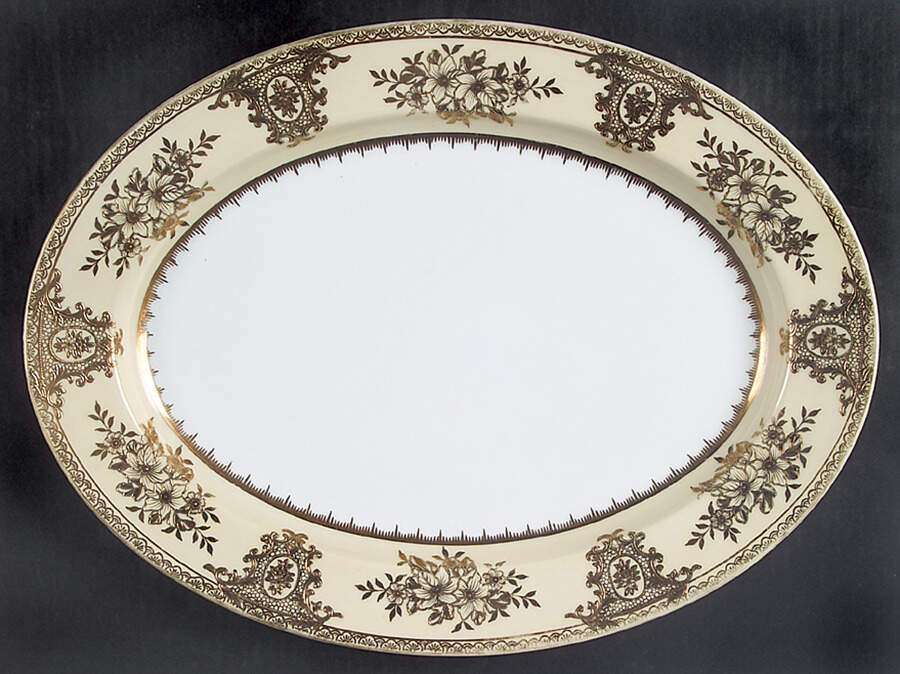 Goldlinda 16" Oval Serving Platter by Noritake-1