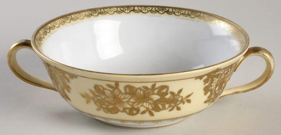 Goldlinda Flat Cream Soup Bowl by Noritake-1
