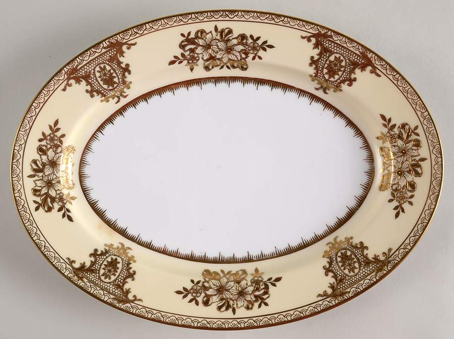 Goldlinda 11" Oval Serving Platter by Noritake-1