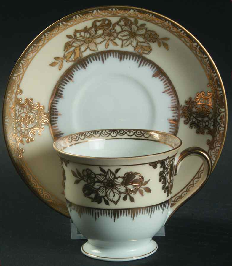 Goldlinda Footed Demitasse Cup & Saucer Set by Noritake-1