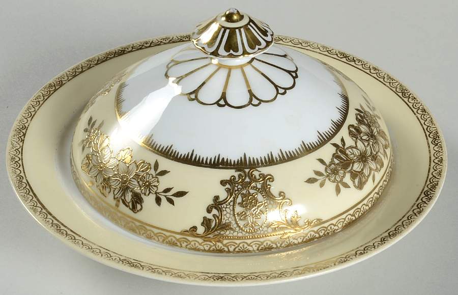 Goldlinda Round Covered Butter by Noritake-1