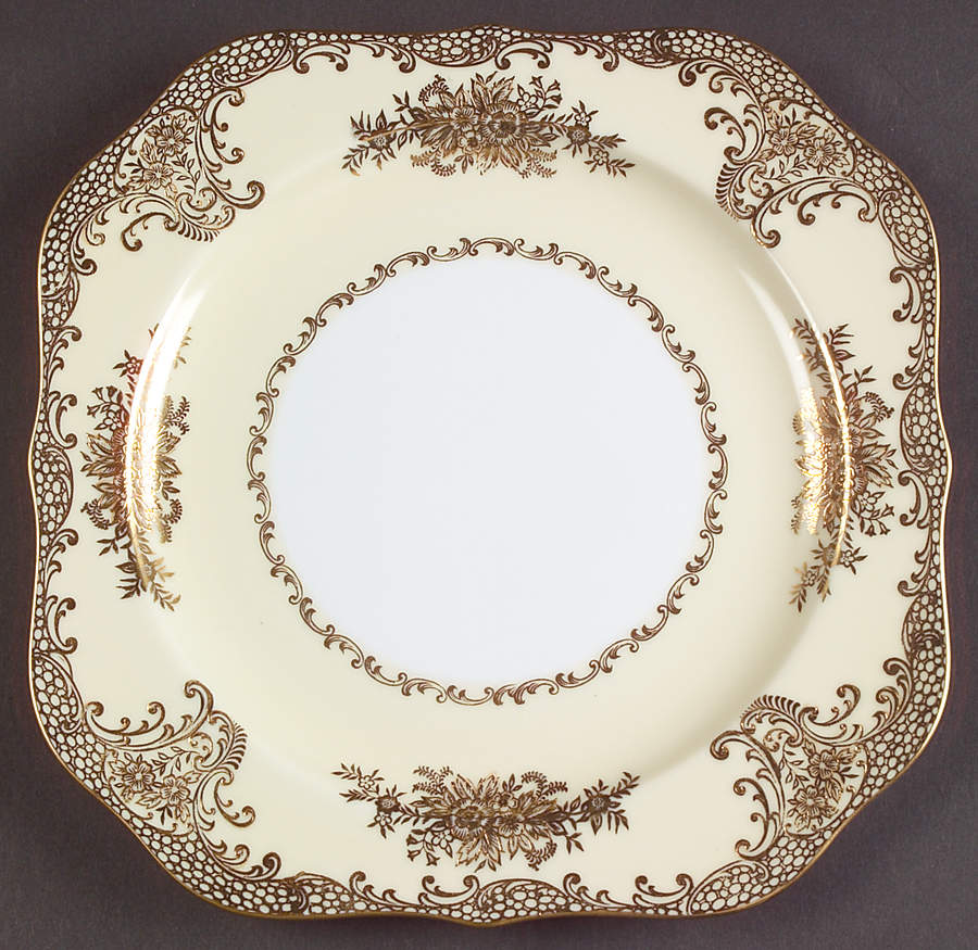 Goldlure Square Salad Plate by Noritake-1