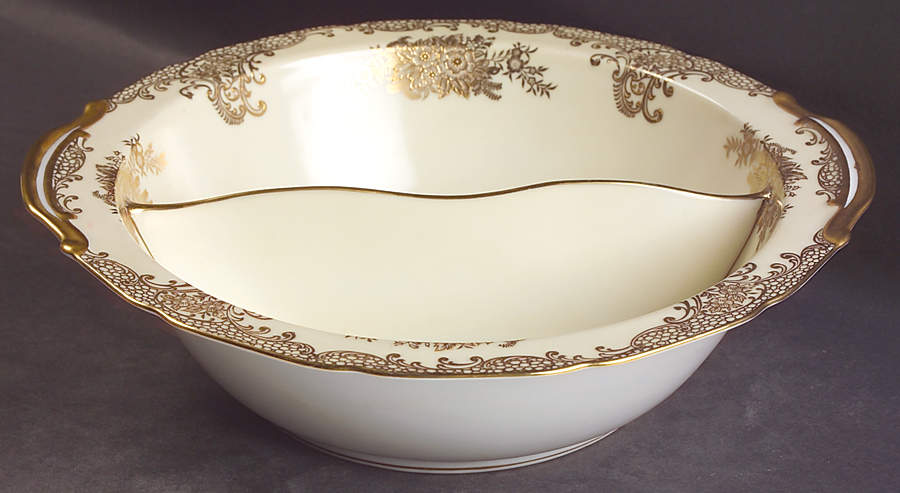 Goldlure 10" Round Divided Vegetable Bowl by Noritake-1