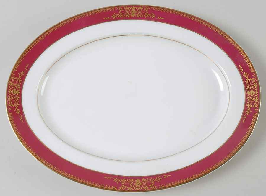 Goldmere 11" Oval Serving Platter by Noritake-1