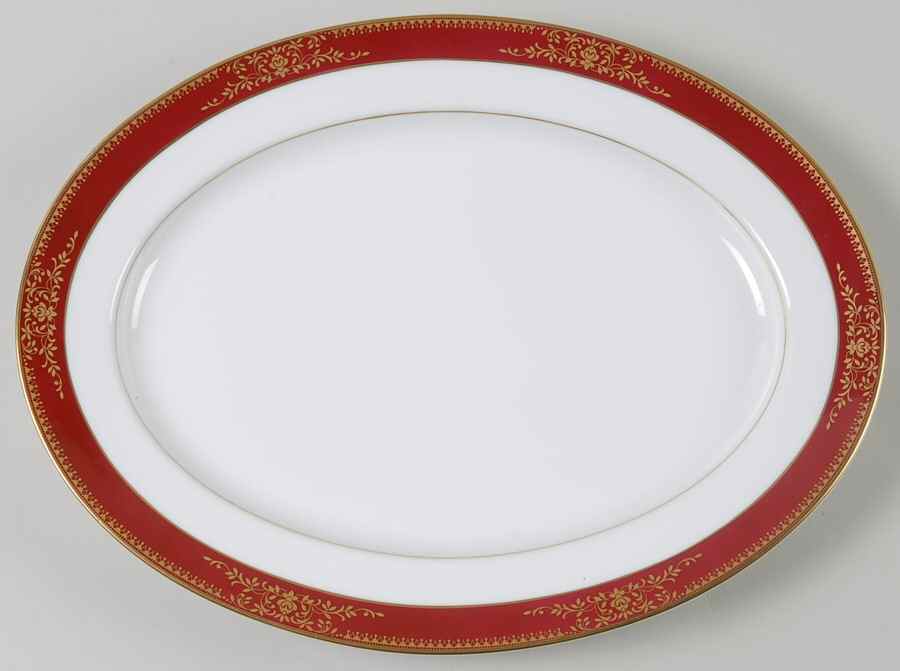 Goldmere 13" Oval Serving Platter by Noritake-1