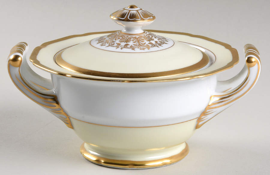 Goldora Sugar Bowl & Lid by Noritake-1