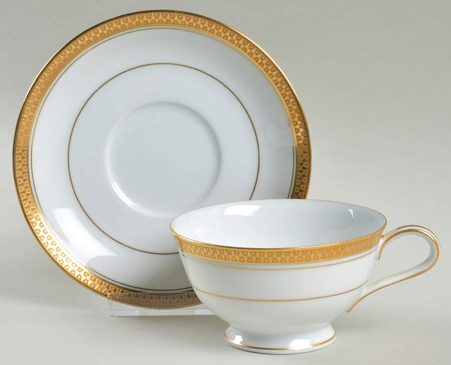 Goldridge Footed Cup & Saucer Set by Noritake-1