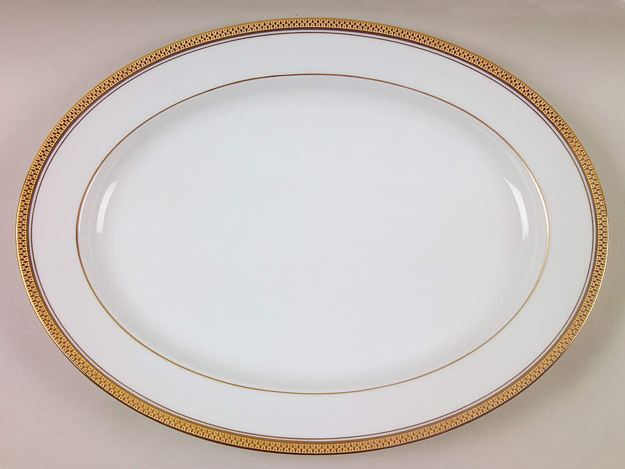 Goldridge 16" Oval Serving Platter by Noritake-1