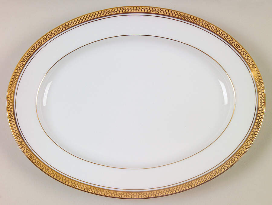 Goldridge 11" Oval Serving Platter by Noritake-1