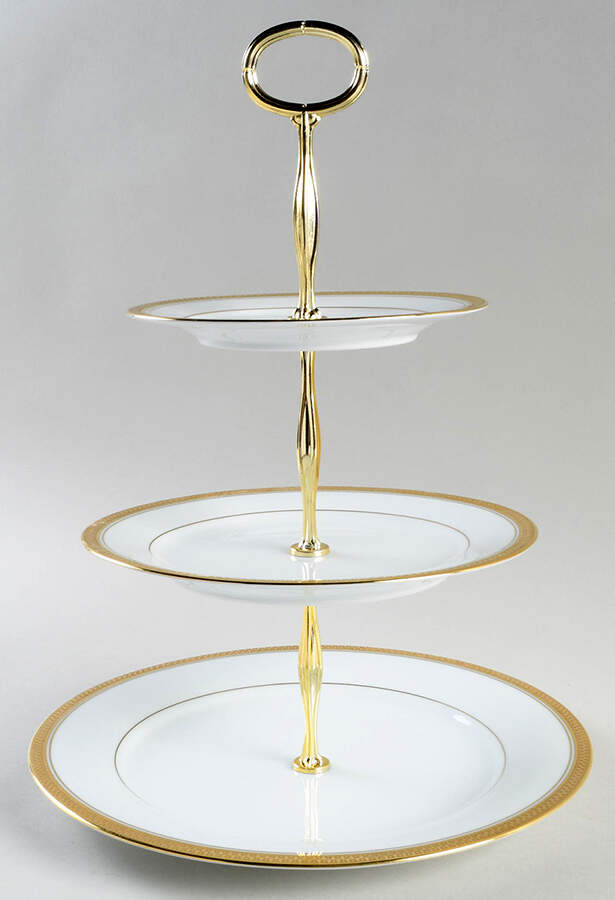 Goldridge 13 7/8"-14 1/4" 3-Tiered Serving Tray(DP,SP,BB) HC by Noritake-1