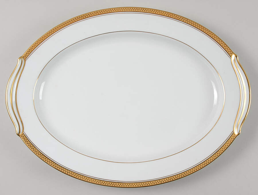 Goldridge 16" Oval Serving Platter by Noritake-1