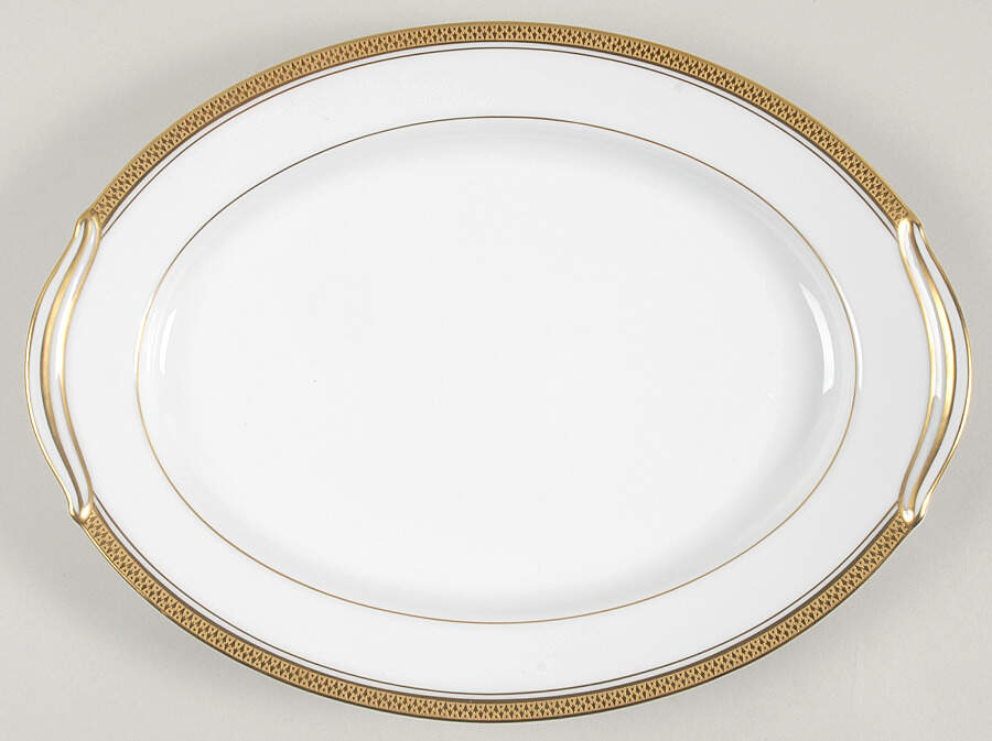 Goldridge 13" Oval Serving Platter by Noritake-1